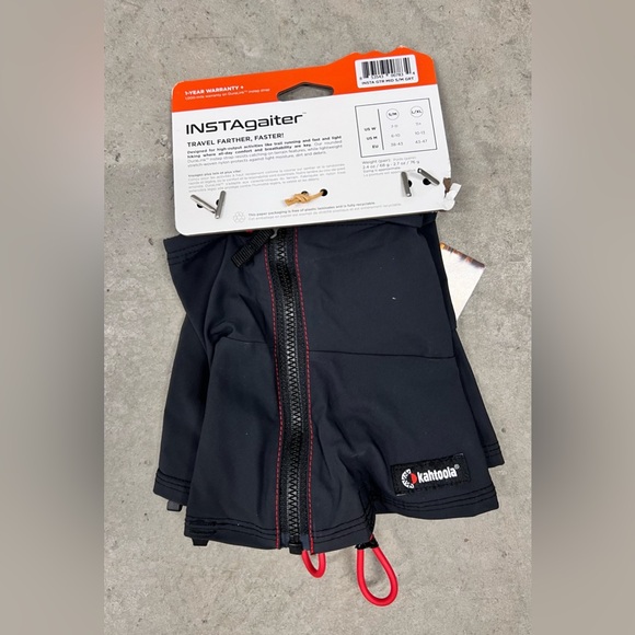 Kahtoola INSTAgaiter Mid Gaiters for Hiking, Trail Running, Mud, Snow & Ice NWT - Picture 2 of 8